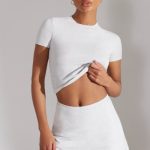A-Line Mini Skort in Heather Grey - Image 6