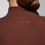 Long Sleeve Zip Up Jacket in Chocolate - Image 7