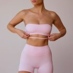 Cross-Back Bandeau Bra in Soft Pink - Image 2