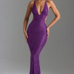 Embellished Cut-Out Maxi Dress in Grape - Image 6