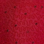 Embellished Plunge Neck Evening Gown in Red - Image 5