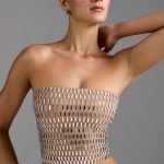Embellished Bandeau Top in Almond - Image 5