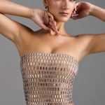 Embellished Bandeau Top in Almond - Image 6