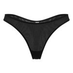 Soft Mesh Thong in Black - Image 2