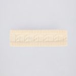 Cable-Knit Headband in Cream - Image 2