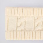 Cable-Knit Headband in Cream - Image 3