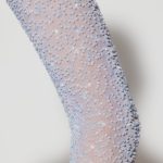Embellished Long Sleeve Angled Hem Mini Dress in Blue - Image 4
