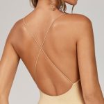 Scoop Neck Mini Dress in Cream - Image 4