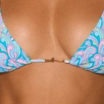 Triangle Bikini Top in Pastel Multi Print - Image 5