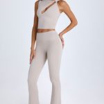 Twisted Cut-Out Tank Top in Taupe - Image 8