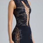 Embellished Mid-Rise Mini Skirt in Black - Image 5