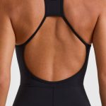 Open Back Full Length Unitard in Black - Image 4