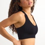 FlexiRib Racerback Sports Bra in Black - Image 3