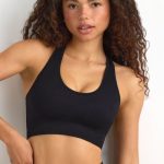 FlexiRib Racerback Sports Bra in Black - Image 4