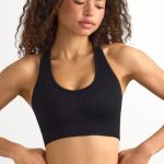 FlexiRib Racerback Sports Bra in Black - Image 6