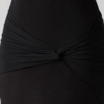 Mesh Cap Sleeve Cut Out Mini Dress in Black - Image 10