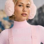 Faux-Fur Earmuffs in Pastel Pink