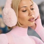Faux-Fur Earmuffs in Pastel Pink - Image 2