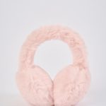 Faux-Fur Earmuffs in Pastel Pink - Image 3