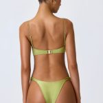 Embellished Underwired Balconette Bikini Top in Pear Green - Image 2
