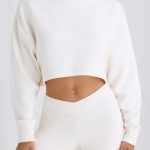 Petite Flared Trousers in White - Image 5