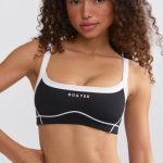Soft Active Contrast-Trim Sports Bra in Black - Image 7