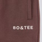 Mid-Rise Wide-Leg Joggers in Mocha - Image 5