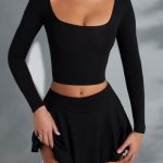 Mini Skort in Black - Image 4