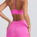 Super Sculpt Seamless High-Waist Mini Shorts in Sugar Pink - Image 4