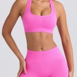 Super Sculpt Seamless High-Waist Mini Shorts in Sugar Pink - Image 7