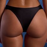 Bead-Embellished Wide-Strap Cheeky Bikini Bottoms in Black - Image 5