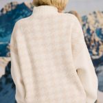 Oversized Half-Zip Chunky-Knit Jumper in Ice White - Image 2