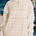 Oversized Half-Zip Chunky-Knit Jumper in Ice White - Image 4