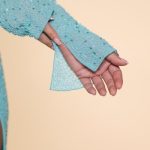 Embellished Cowl Neck Maxi Dress in Aqua - Image 6