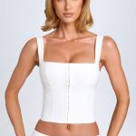 Hook-And-Eye Corset Top in White - Image 5