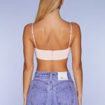 Embellished Strap Crop Top in Blush - Image 2