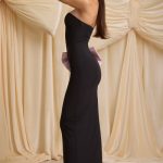Strapless Bow-Detail Maxi Dress in Black - Image 4
