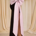 Strapless Bow-Detail Maxi Dress in Black - Image 5